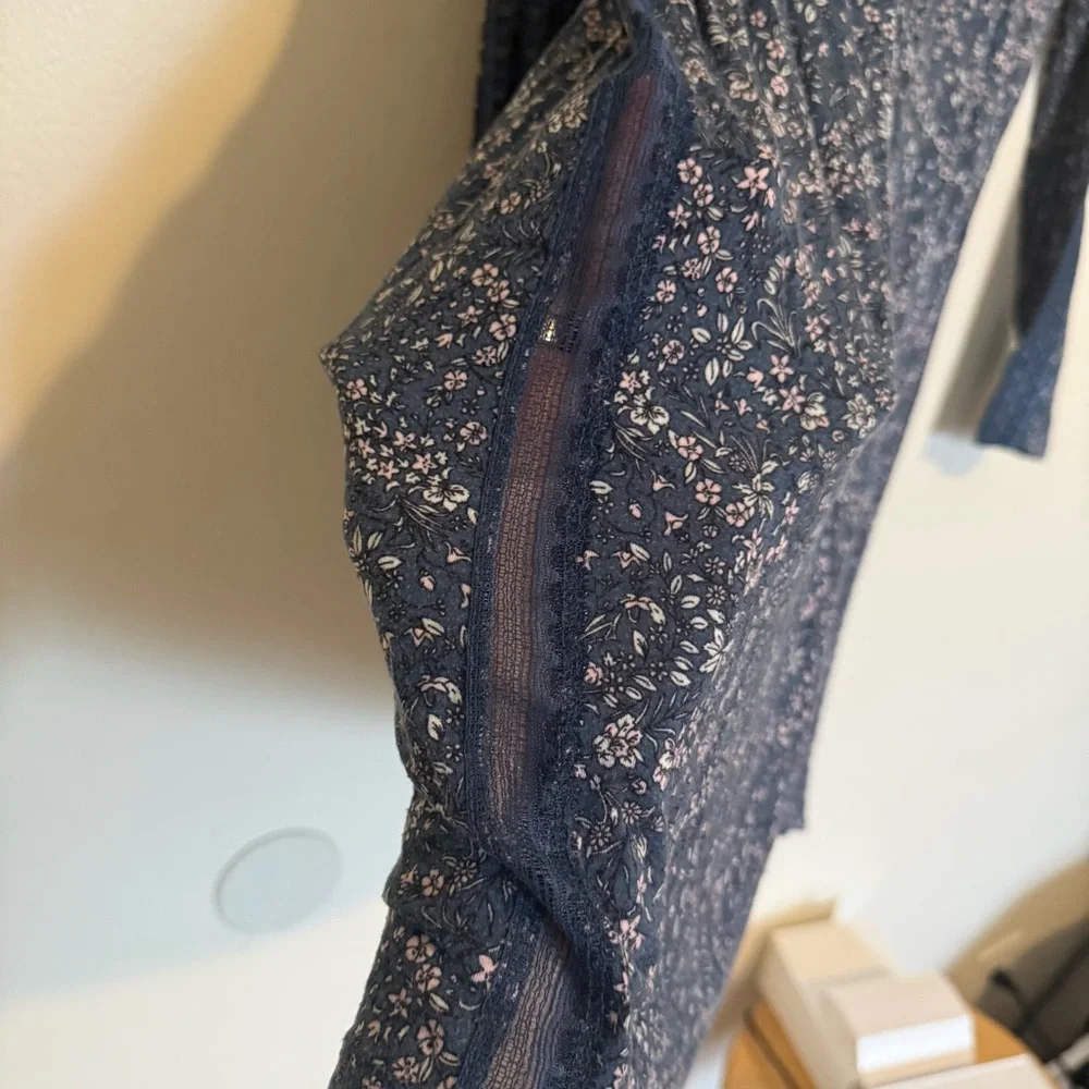 Victoria's Secret | Blue Floral Pajama Dress Night Gown